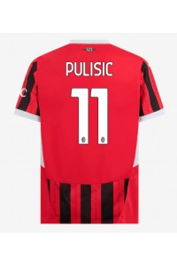 Fotbalové Dres AC Milan Christian Pulisic #11 Domácí Oblečení 2024-25 Krátký Rukáv